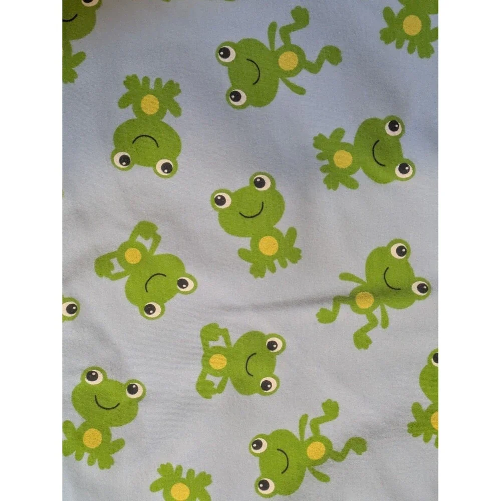Just One You Carter’s Baby Blanket Blue Green Frogs Hugs All Around